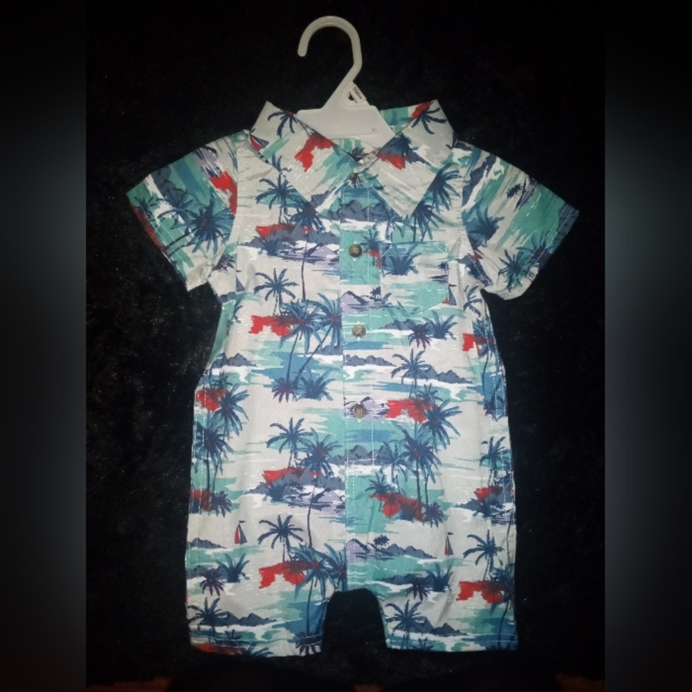 Little rebels size 12mos blue green